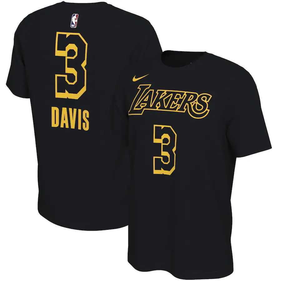 Men's Lakers 3 Anthony Davis Black Nike Restart Name & Number T-Shirt,We sell and wholesale Men's Lakers 3 Anthony Davis Black Nike Restart Name & Number T-Shirt on line form chian!